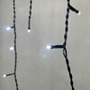 Миниатюра фото гирлянда бахрома 3,1 x 0,5 м белая 220в, 150 led, провод черный пвх, ip54 ltc pil150-11-2w | 220svet.ru