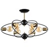 Миниатюра фото люстра на штанге arte lamp a1963pl-6bk | 220svet.ru