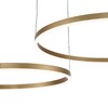 Миниатюра фото подвесной светодиодный светильник indigo galass 14001/2p gold v000011l | 220svet.ru