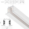 Миниатюра фото шинопровод трехфазный четырехконтактный встраиваемый 2м lightstar quattro503025-r | 220svet.ru