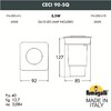 Миниатюра фото грунтовый светильник fumagalli ceci 90-sq  1f4.000.000.axu1l | 220svet.ru