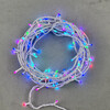 Миниатюра фото гирлянда нить 10м разноцветная 220в, 100 led, провод белый каучук, ip65 ltc aug100-8-1eprgb | 220svet.ru