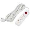 Миниатюра фото удлинитель uniel ultra 3гн х 10м с/з s-gcu3-10b white ul-00010014 | 220svet.ru