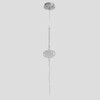Миниатюра фото подвесной светильник crystal lux glass sp3w led chrome | 220svet.ru