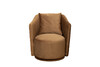 Миниатюра фото кресло verona basic вращающееся велюровое коричневое garda decor verona basic-colt004 | 220svet.ru