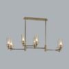Миниатюра фото потолочная люстра на штанге lumion madonna 6554/8c бронза | 220svet.ru