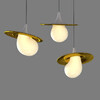 Миниатюра фото подвесной светильник delight collection 10238p/1 gold/white | 220svet.ru