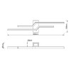 Миниатюра фото бра escada rail 10219/2led white | 220svet.ru