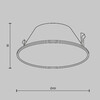 Миниатюра фото отражатель для встраиваемого светильника maytoni wise ring057-7-mg | 220svet.ru
