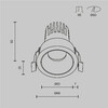 Миниатюра фото встраиваемый светодиодный светильник maytoni dip dl115-10w-2.7k-w | 220svet.ru