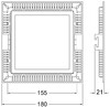 Миниатюра фото встраиваемый светильник deko-light led panel square 15 565159 | 220svet.ru