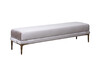 Миниатюра фото банкетка prima на металлических опорах серая garda decor prima-б160-velvet ser | 220svet.ru