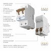 Миниатюра фото автоматический выключатель 2p 25a c 4,5ка werkel w902p254 | 220svet.ru