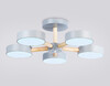 Миниатюра фото потолочная светодиодная люстра на штанге с пультом ду ambrella light comfort fl4826 | 220svet.ru