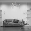 Миниатюра фото потолочная люстра на штанге eurosvet anders 60142/9 хром | 220svet.ru