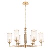 Миниатюра фото подвесная люстра crystal lux gloria sp6 brass | 220svet.ru