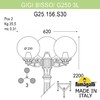 Миниатюра фото садово-парковый фонарь fumagalli gigi bisso/g250 3l g25.156.s30.wye27 | 220svet.ru