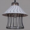 Миниатюра фото подвесная люстра reluce 02512-0.9-03 bk+wh | 220svet.ru