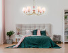 Миниатюра фото подвесная люстра с декором из керамики ambrella light high light classic lh75025 | 220svet.ru