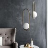Миниатюра фото подвесной светильник matthew mccormick hoop 50 бронза mila pendant | 220svet.ru