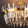 Миниатюра фото потолочная люстра eurosvet steccato 10111/8 золотая бронза/прозрачный хрусталь strotskis | 220svet.ru