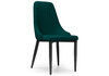 Миниатюра фото стул на металлокаркасе woodville kora green / black 15096 | 220svet.ru