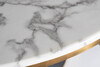 Миниатюра фото стол обеденный иск.мрам garda decor bianca 76ar-dt813 | 220svet.ru
