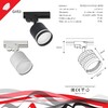 Миниатюра фото трековый светильник reluce 53002-9.3-001ld gx53 wt | 220svet.ru