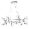 Миниатюра фото подвесная люстра crystal lux luxury sp12l chrome | 220svet.ru