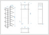 Миниатюра фото стеллаж garda decor 47ed-00401 | 220svet.ru