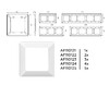 Миниатюра фото рамка 4-постовая ambrella volt alfa line af110124 | 220svet.ru