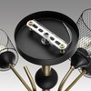 Миниатюра фото потолочная люстра на штанге lumion abris 8191/9c черный | 220svet.ru