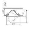 Миниатюра фото точечный светодиодный светильник kanlux hima led 23w-nw-b 22842 | 220svet.ru