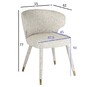 Миниатюра фото стул обеденный шенилл garda decor 30c-13780 | 220svet.ru