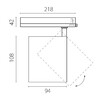 Миниатюра фото трековый трехфазный светильник lightstar alta base a5446triac | 220svet.ru