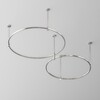 Миниатюра фото шинопровод магнитный круглый накладной/подвесной maytoni busbar trunkings flarity trx154-r-d800-pt | 220svet.ru