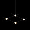 Миниатюра фото люстра molecular 4 black/gold | 220svet.ru
