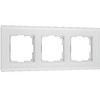 Миниатюра фото рамка из стекла на 3 поста werkel senso soft-touch w0033101 | 220svet.ru