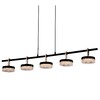 Миниатюра фото подвесной светодиодный светильник delight collection p0855-5b black  | 220svet.ru