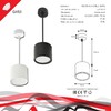 Миниатюра фото подвесной светильник reluce 53005-0.9-001ld gx53 bk | 220svet.ru