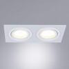 Миниатюра фото встраиваемый светильник arte lamp tarf a2168pl-2wh | 220svet.ru