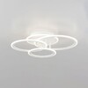 Миниатюра фото потолочная светодиодная люстра с пультом ду citilux тринити cl238130 | 220svet.ru