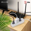Миниатюра фото удлинитель электрический эра udl-6-330 greenline 3 розетки без заземления 3м шввп 2x0.75мм2 б0065041 | 220svet.ru
