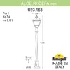 Миниатюра фото садовый светильник-столбик fumagalli aloe.r/cefa u23.163.000.axe27 | 220svet.ru