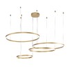 Миниатюра фото подвесной светодиодный светильник indigo galass 14001/4p gold v000015l | 220svet.ru