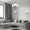 Миниатюра фото подвесная люстра eurosvet abbey 60164/6 черный | 220svet.ru
