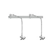 Миниатюра фото подставка для светильника uli-p uniel фитолето ufp-m02c-450 white polybag set2 ul-00010111 | 220svet.ru