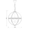 Миниатюра фото люстра residential 4l nickel | 220svet.ru