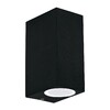 Миниатюра фото уличный настенный светильник ideal lux up ap2 nero | 220svet.ru