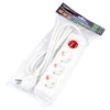Миниатюра фото удлинитель uniel ultra 3гн х 2м с/з s-gcu3-2b white ul-00010015 | 220svet.ru